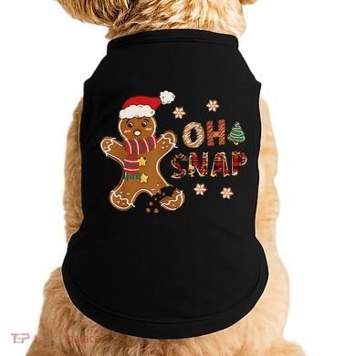 Gingerbread Man Oh Snap Christmas Funny Cookie Baking Doggie Tank