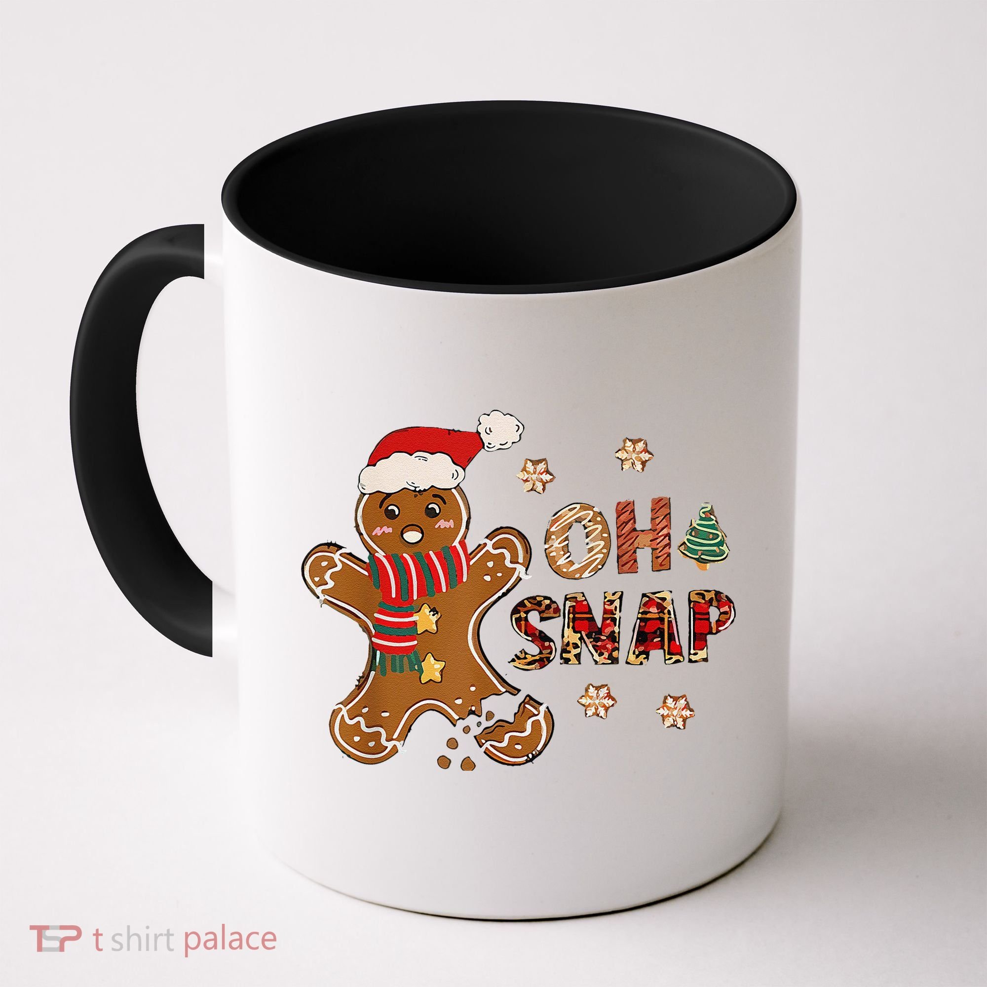 Gingerbread Man Oh Snap Christmas Funny Cookie Baking Coffee Mug