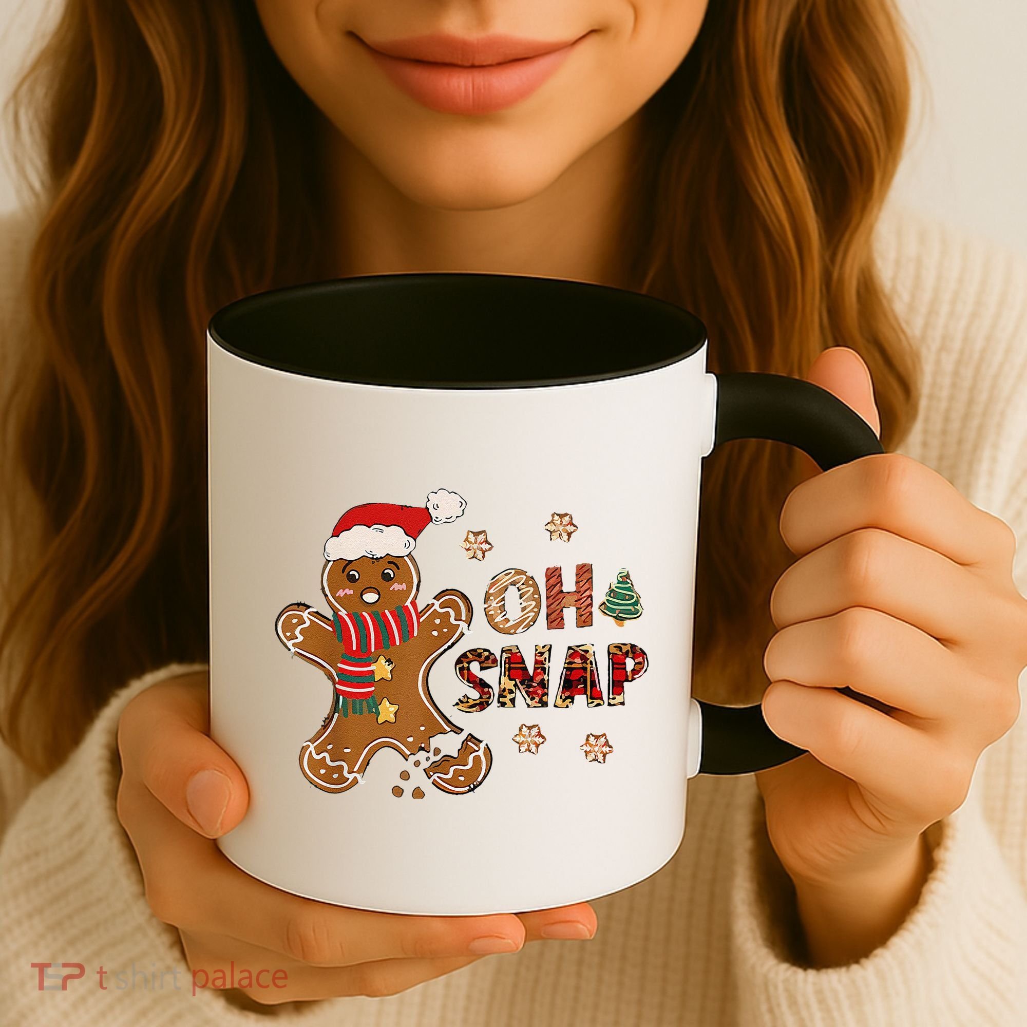Gingerbread Man Oh Snap Christmas Funny Cookie Baking Coffee Mug