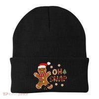 Gingerbread Man Oh Snap Christmas Funny Cookie Baking Beanie thumb 0