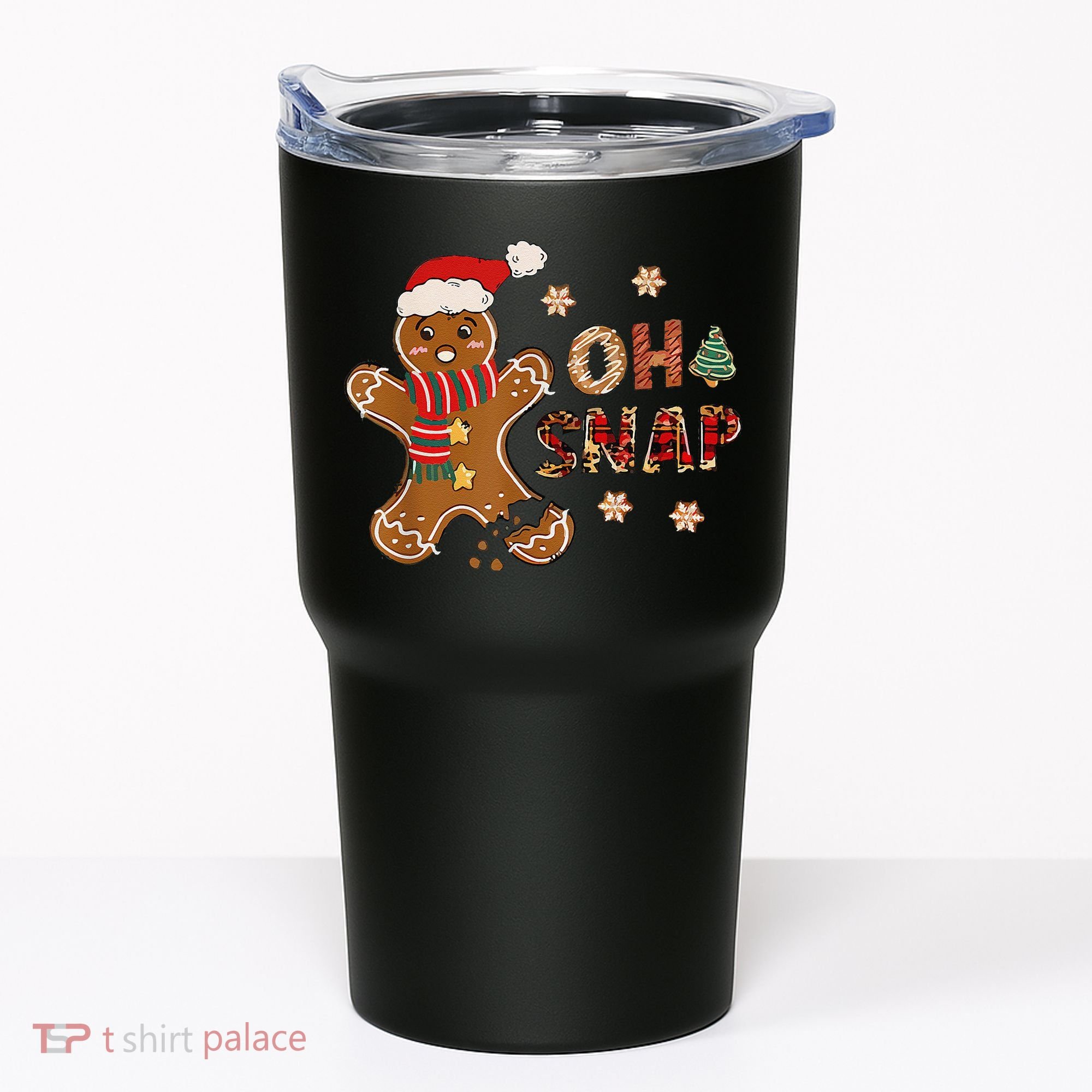 Gingerbread Man Oh Snap Christmas Funny Cookie Baking Tumbler