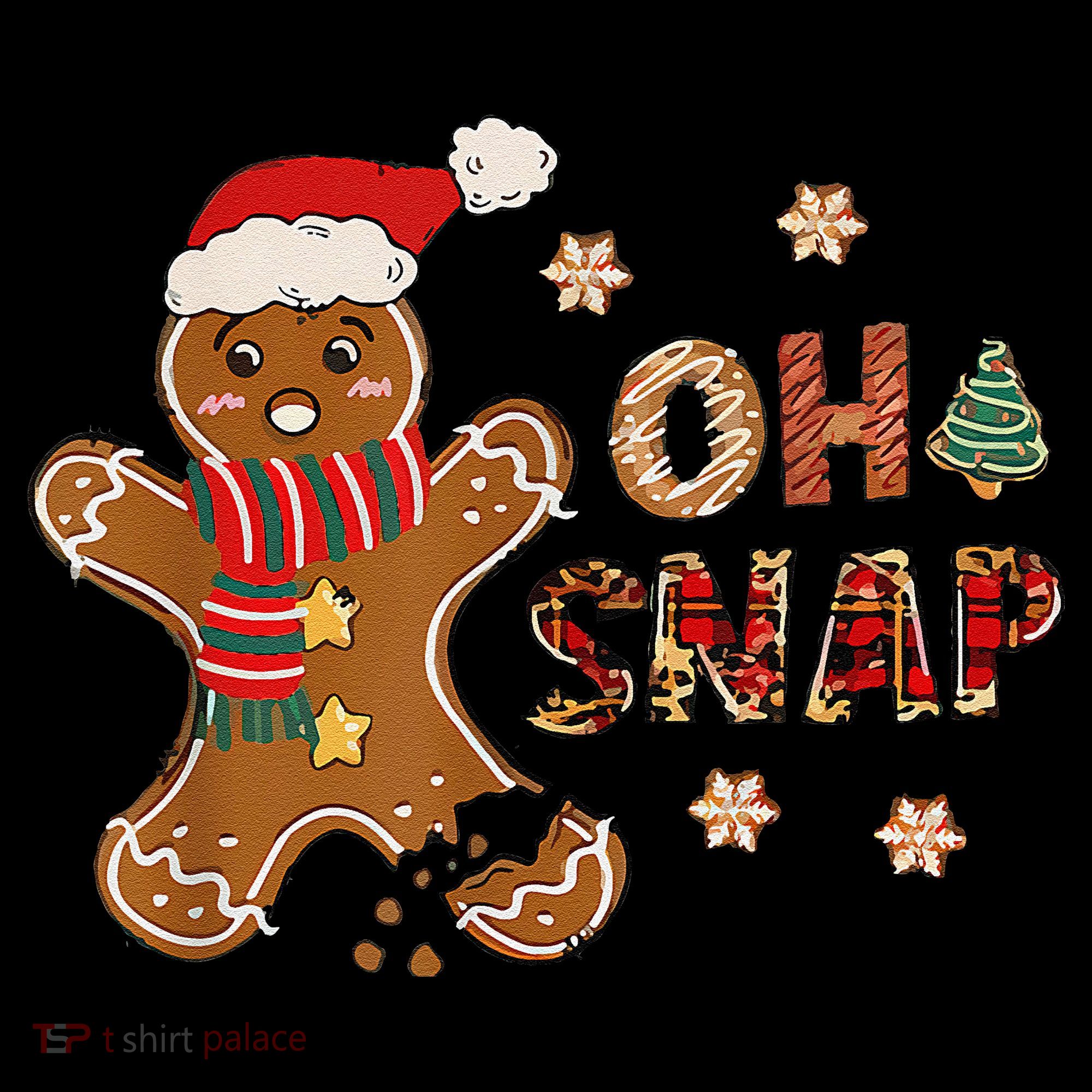 Gingerbread Man Oh Snap Christmas Funny Cookie Baking Mousepad