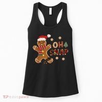 Gingerbread Man Oh Snap Christmas Funny Cookie Baking Women's Tank Top thumb 0