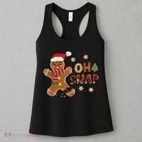 Gingerbread Man Oh Snap Christmas Funny Cookie Baking Women's Tank Top thumb 3