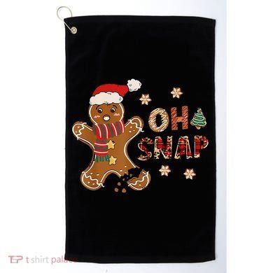 Gingerbread Man Oh Snap Christmas Funny Cookie Baking Golf Towel