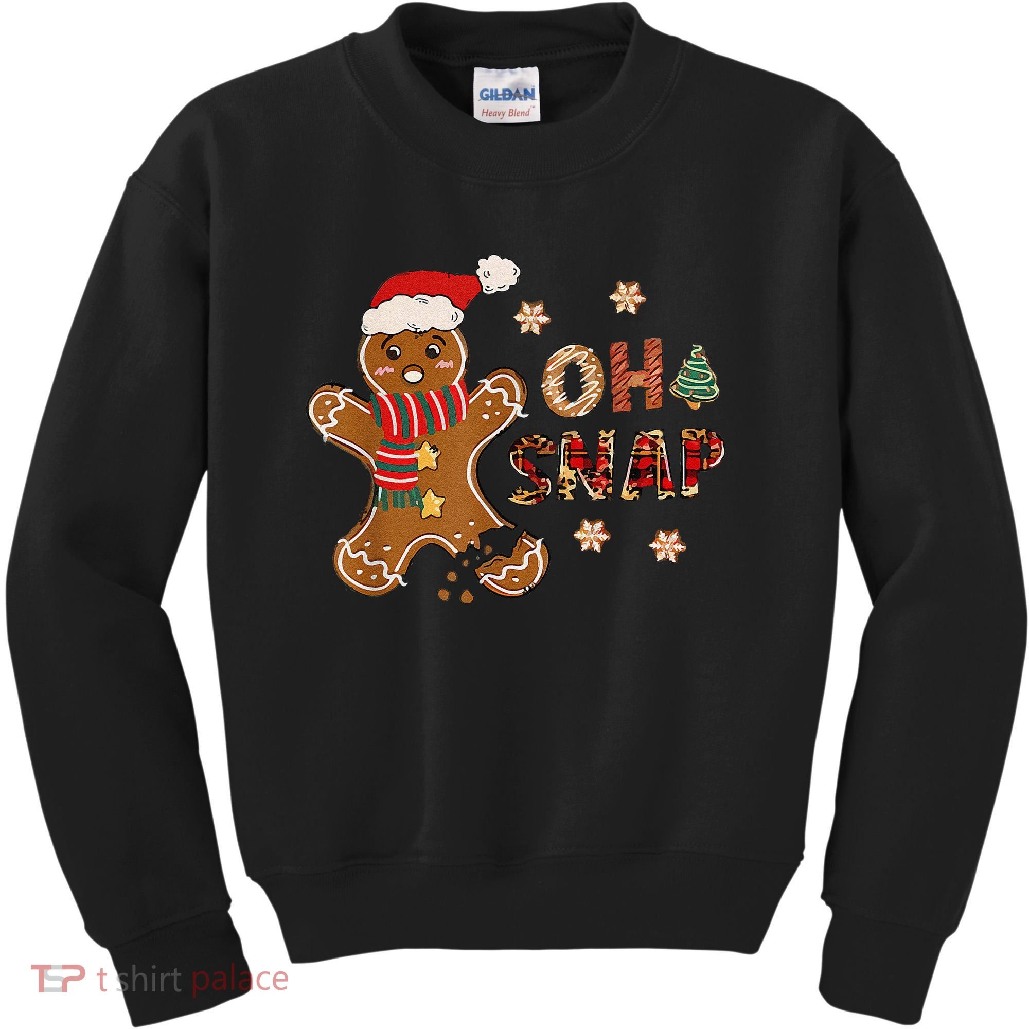 Gingerbread Man Oh Snap Christmas Funny Cookie Baking Kids Sweatshirt