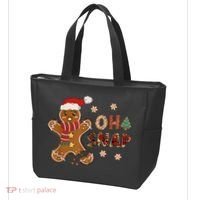 Gingerbread Man Oh Snap Christmas Funny Cookie Baking Tote Bag thumb 3