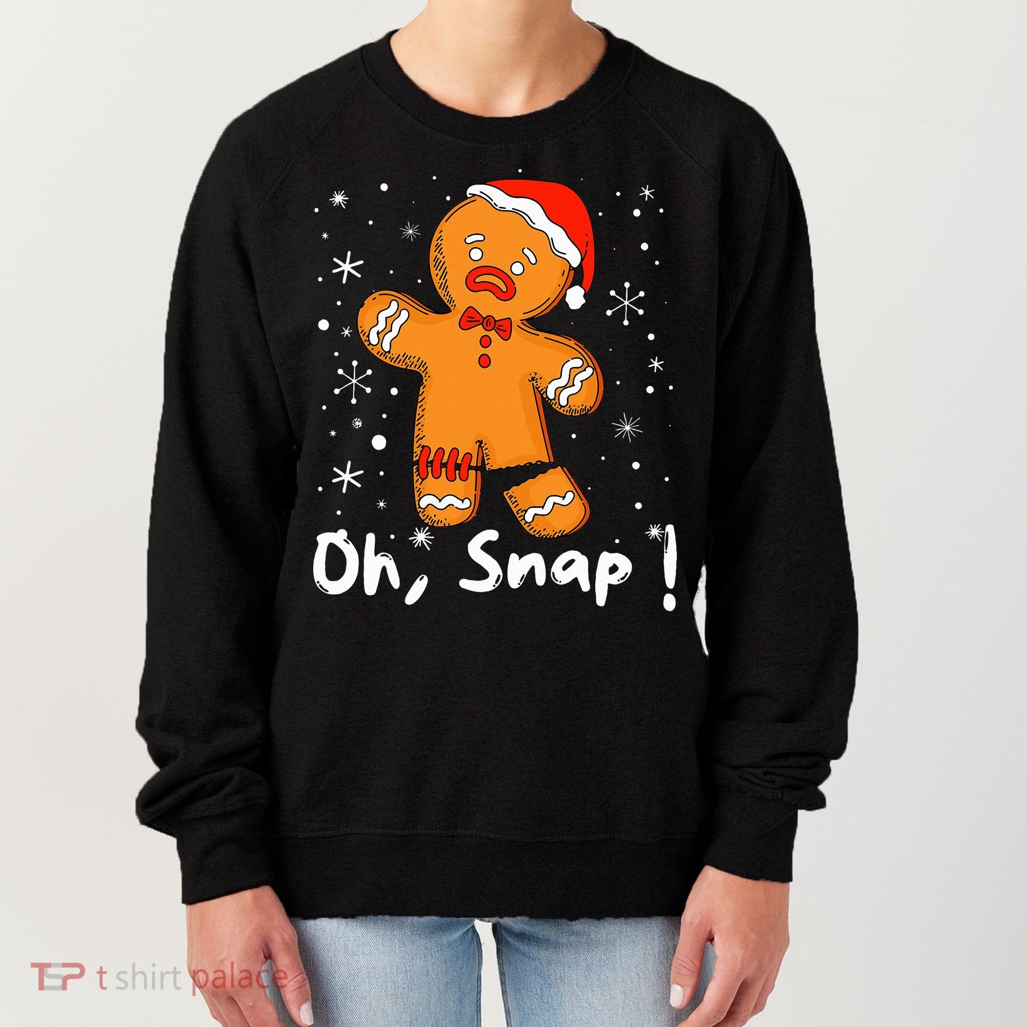 Gingerbread Man Oh Snap Christmas Cookie Costume Baking Team  Women's Sweatshirt