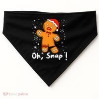 Gingerbread Man Oh Snap Christmas Cookie Costume Baking Team  USA-Made Doggie Bandana thumb 0
