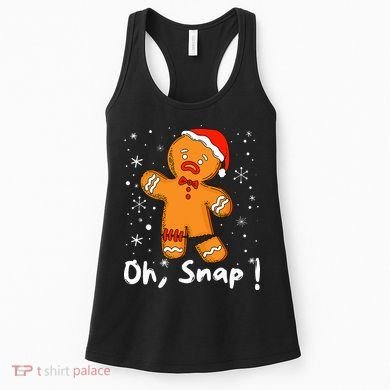 Gingerbread Man Oh Snap Christmas Cookie Costume Baking Team  Women's Tank Top