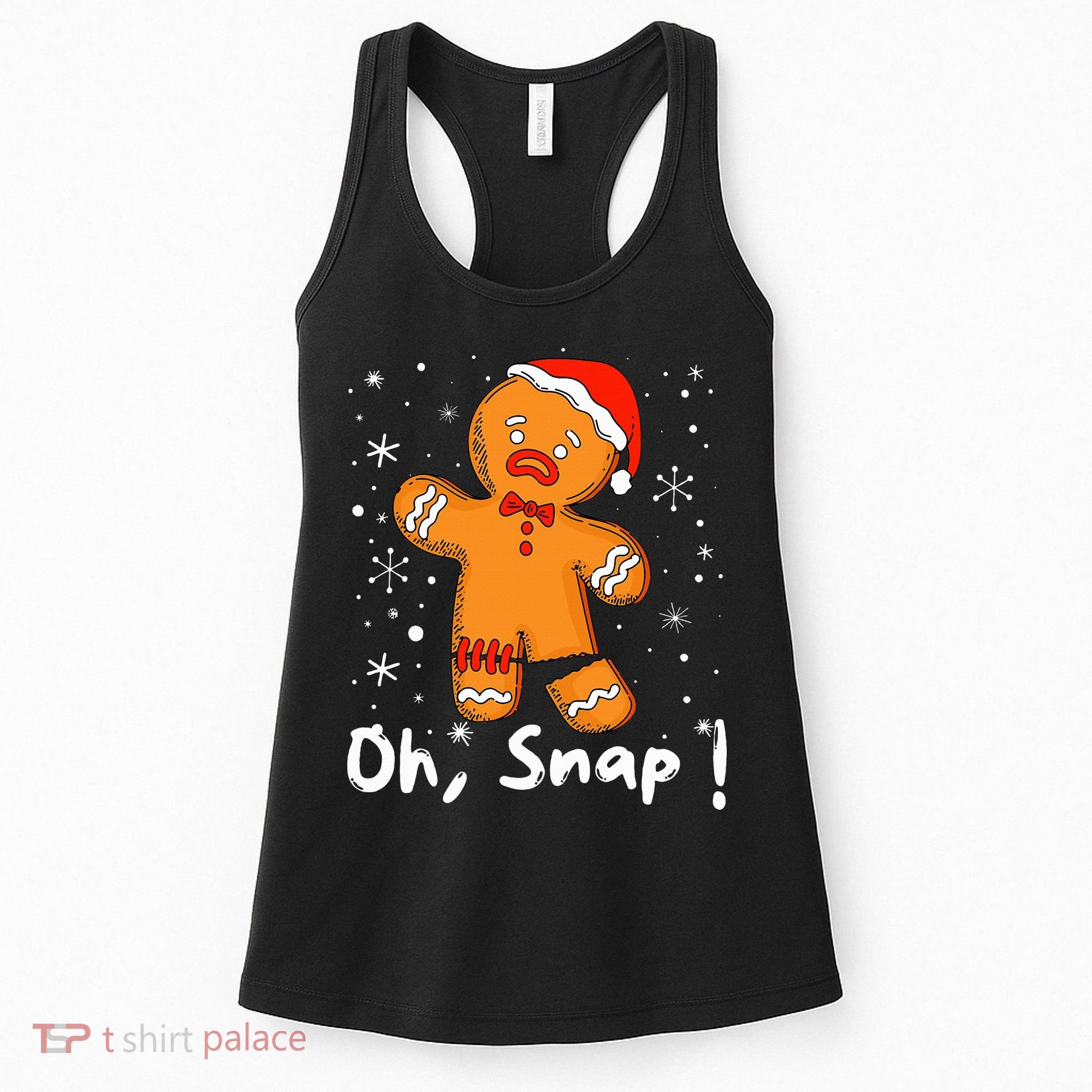 Gingerbread Man Oh Snap Christmas Cookie Costume Baking Team  Women's Tank Top