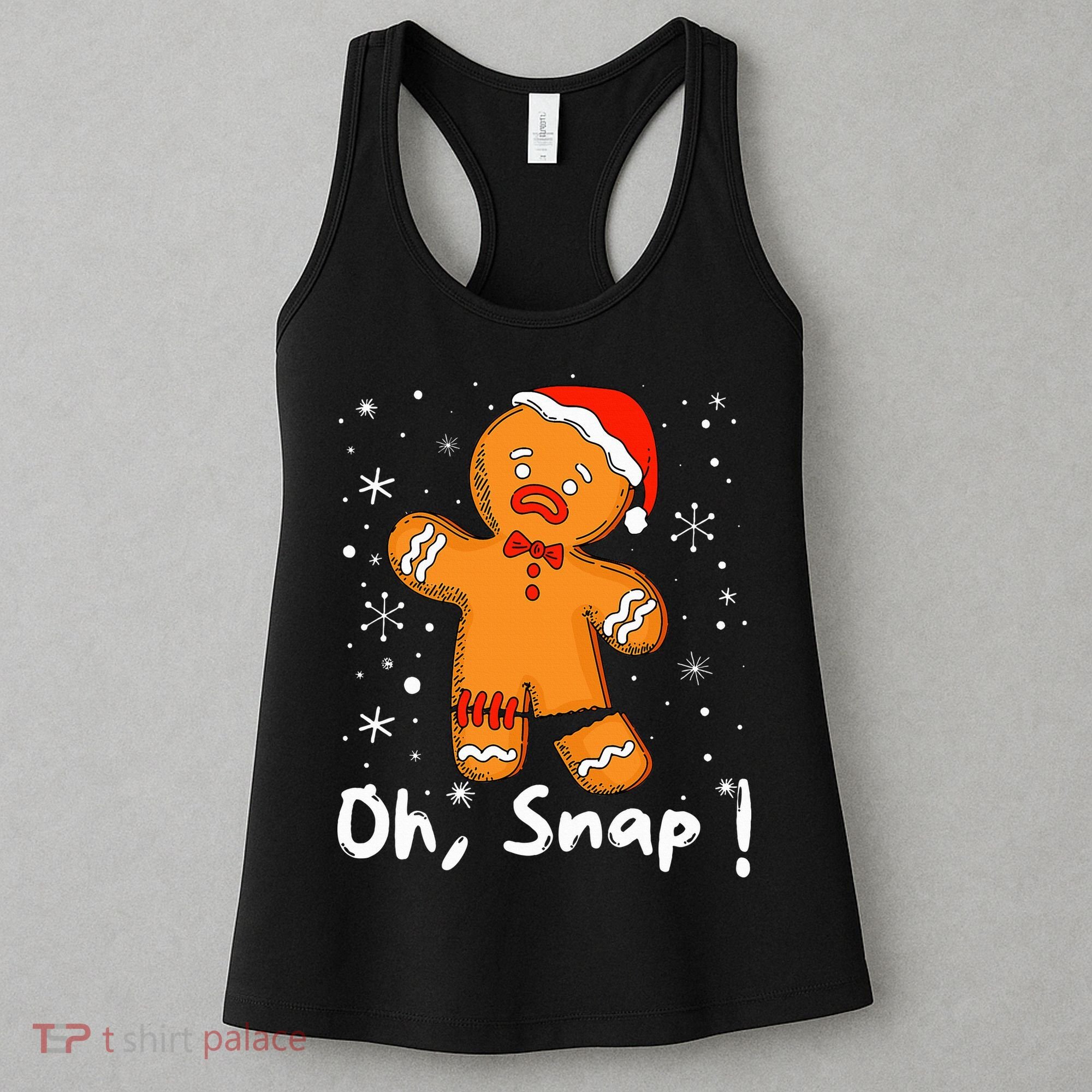 Gingerbread Man Oh Snap Christmas Cookie Costume Baking Team  Women's Tank Top