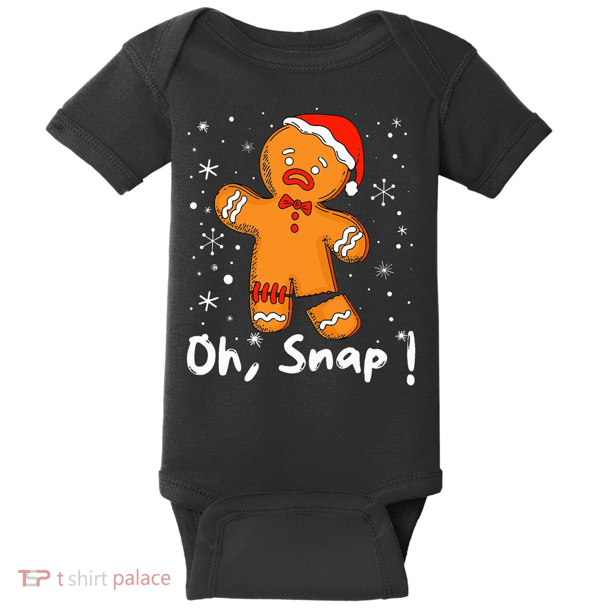 Gingerbread Man Oh Snap Christmas Cookie Costume Baking Team  Baby Bodysuit