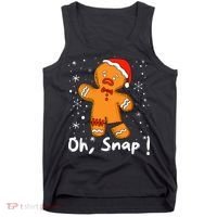 Gingerbread Man Oh Snap Christmas Cookie Costume Baking Team  Tank Top thumb 0