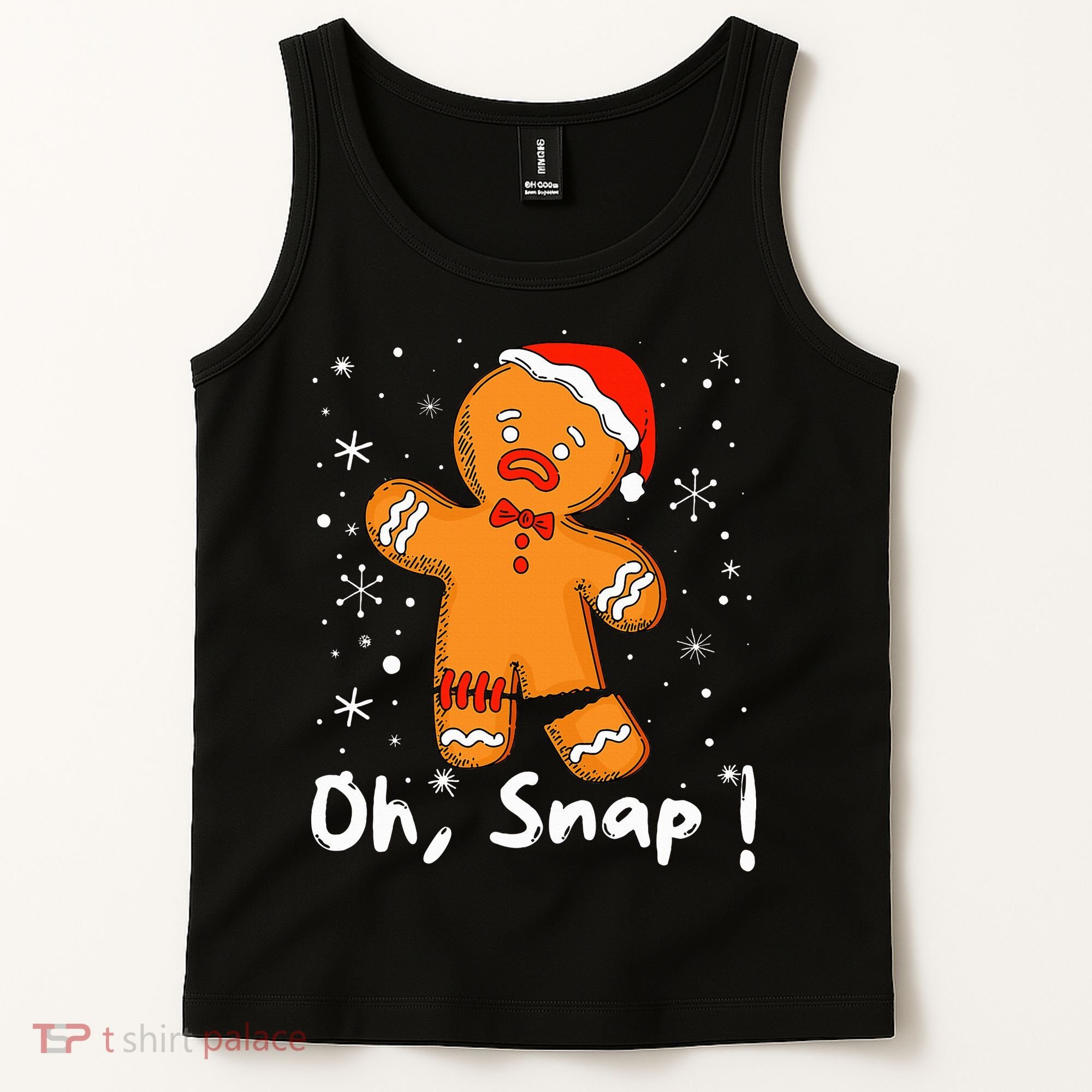 Gingerbread Man Oh Snap Christmas Cookie Costume Baking Team  Tank Top