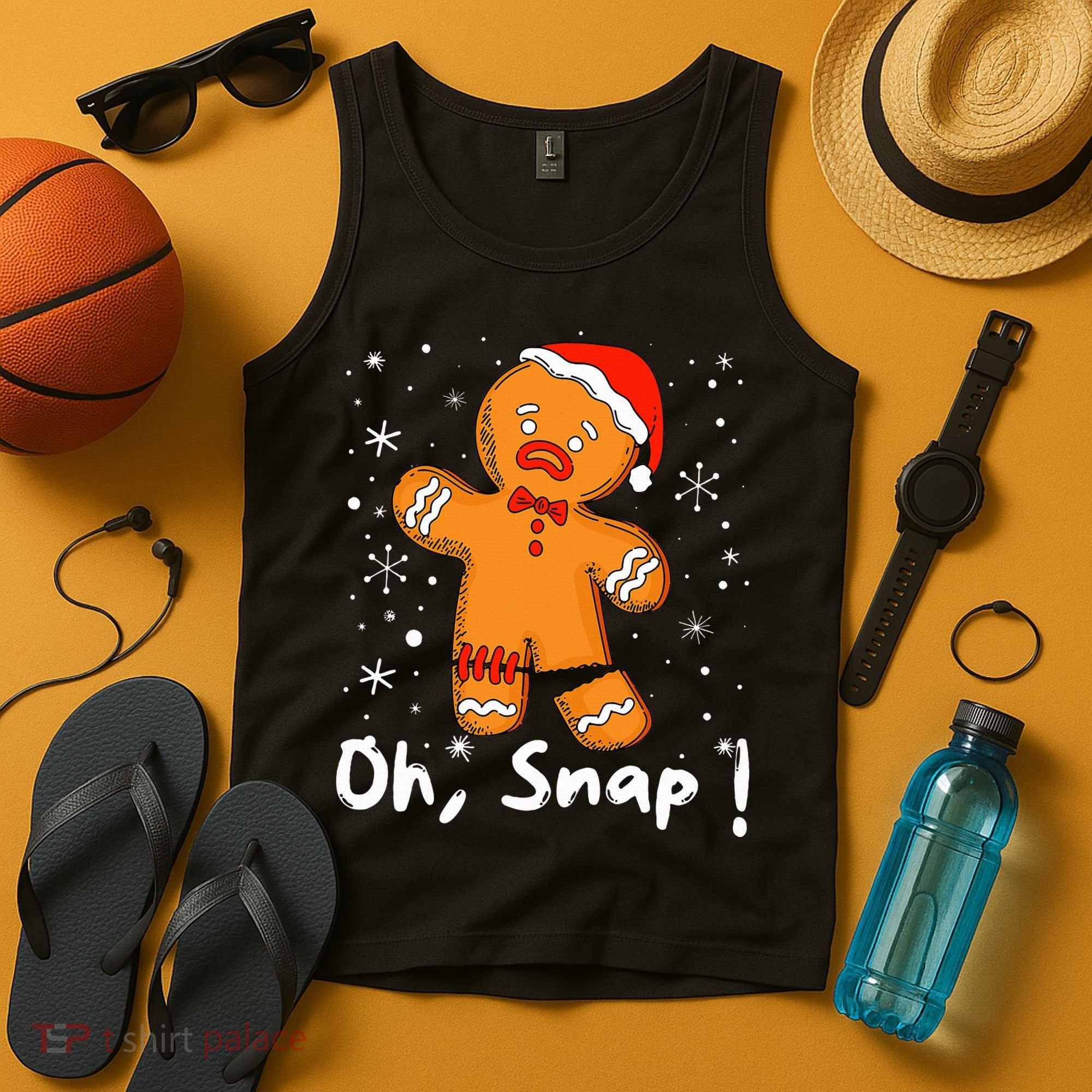 Gingerbread Man Oh Snap Christmas Cookie Costume Baking Team  Tank Top