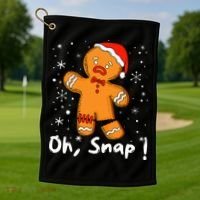 Gingerbread Man Oh Snap Christmas Cookie Costume Baking Team  Golf Towel thumb 1