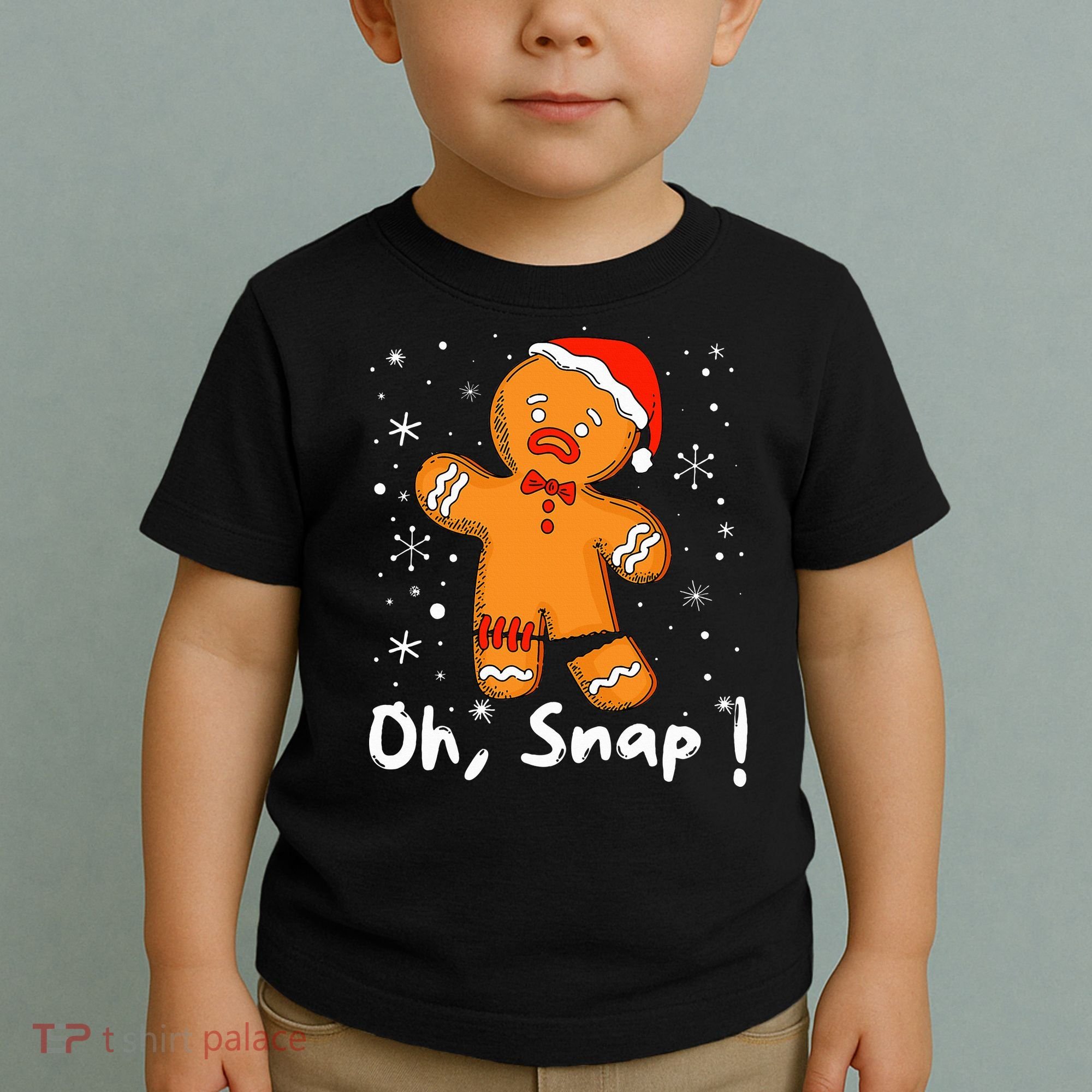 Gingerbread Man Oh Snap Christmas Cookie Costume Baking Team  Toddler T-Shirt
