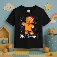 Gingerbread Man Oh Snap Christmas Cookie Costume Baking Team  Toddler T-Shirt thumb 3