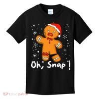 Gingerbread Man Oh Snap Christmas Cookie Costume Baking Team  Kids T-Shirt thumb 0