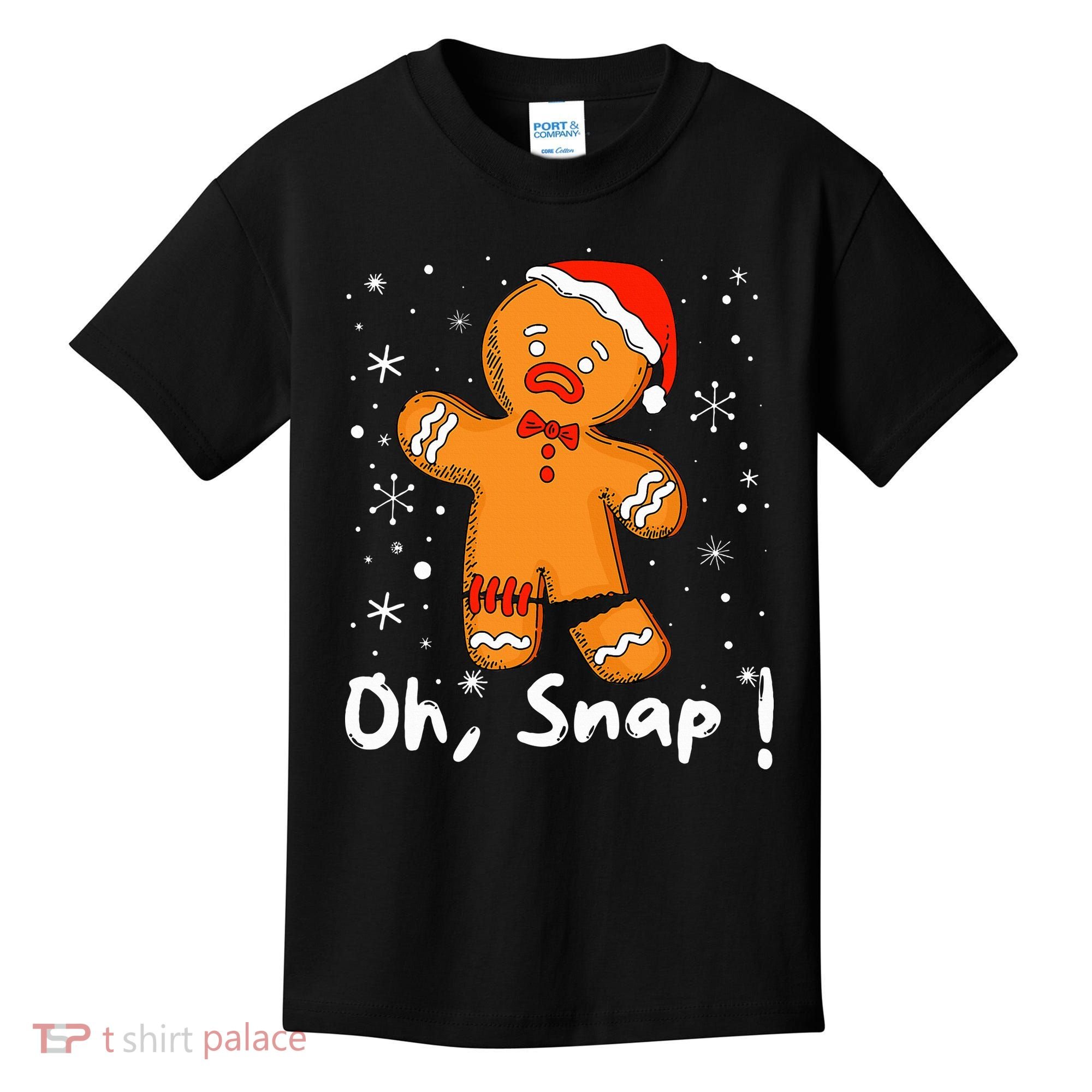 Gingerbread Man Oh Snap Christmas Cookie Costume Baking Team  Kids T-Shirt