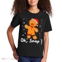 Gingerbread Man Oh Snap Christmas Cookie Costume Baking Team  Kids T-Shirt thumb 2