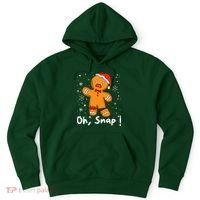 Gingerbread Man Oh Snap Christmas Cookie Costume Baking Team  Hoodie thumb 0