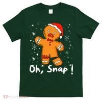 Gingerbread Man Oh Snap Christmas Cookie Costume Baking Team  T-Shirt thumb 0
