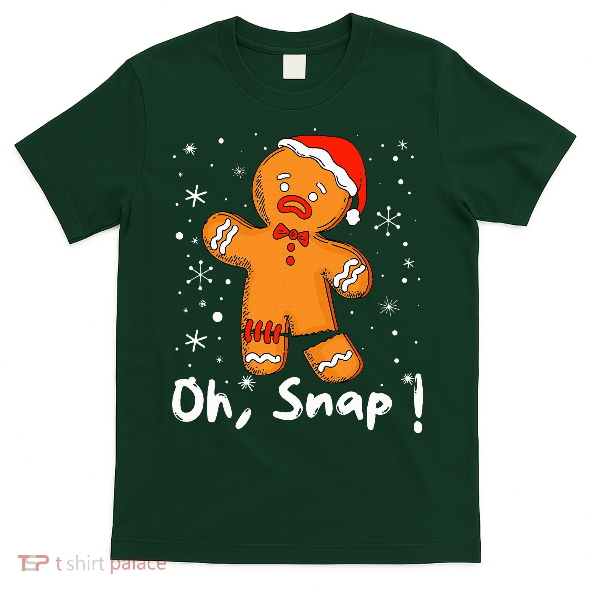 Gingerbread Man Oh Snap Christmas Cookie Costume Baking Team  T-Shirt