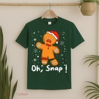 Gingerbread Man Oh Snap Christmas Cookie Costume Baking Team  T-Shirt thumb 2