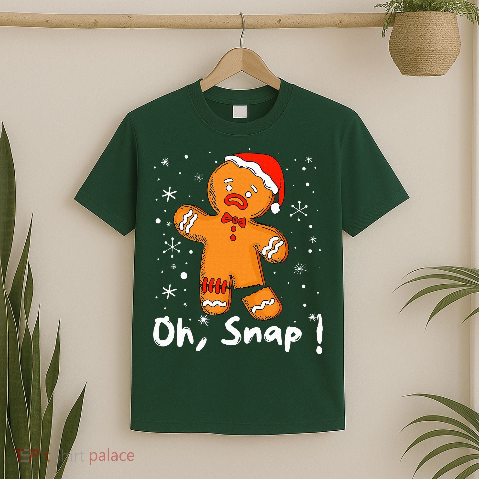 Gingerbread Man Oh Snap Christmas Cookie Costume Baking Team  T-Shirt