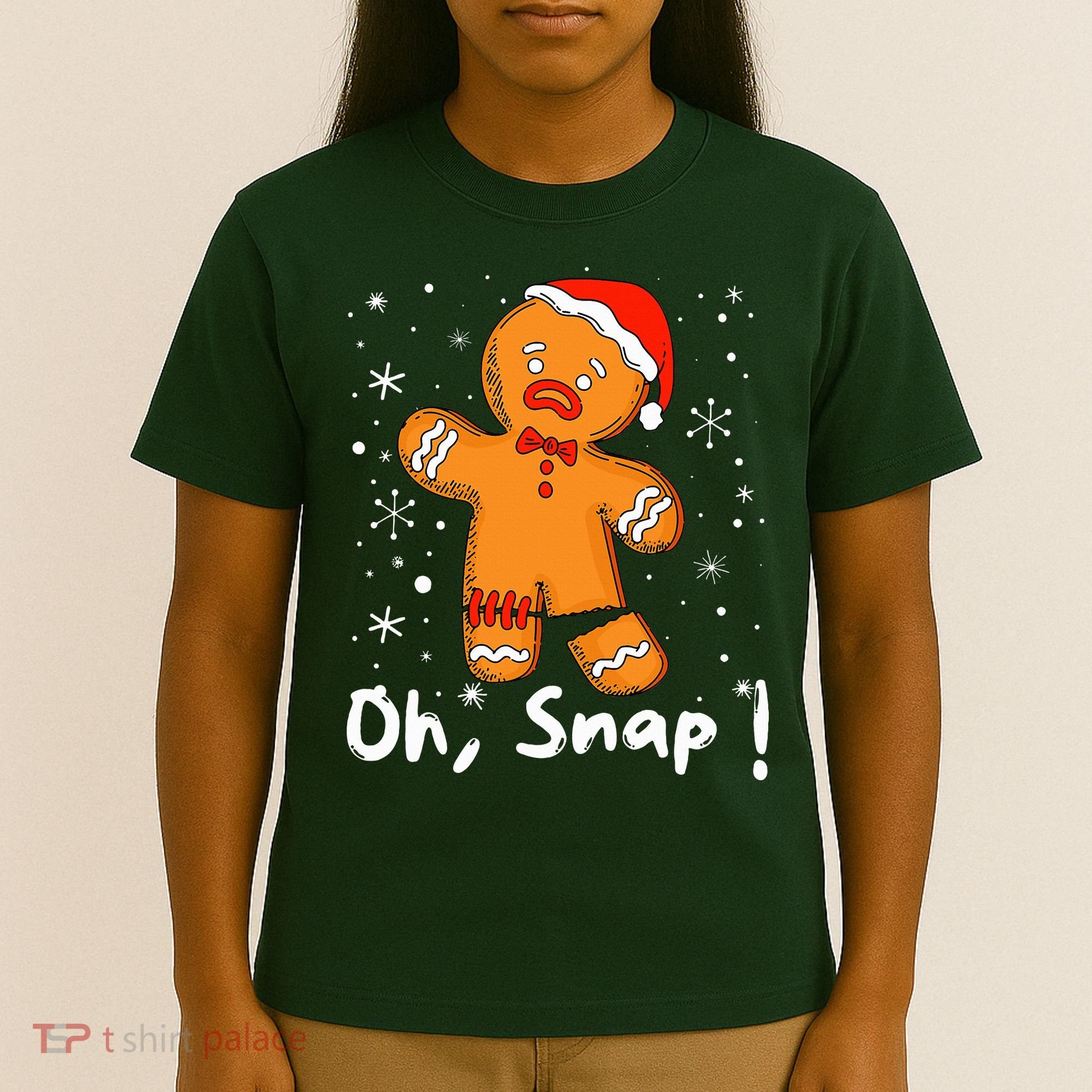 Gingerbread Man Oh Snap Christmas Cookie Costume Baking Team  T-Shirt