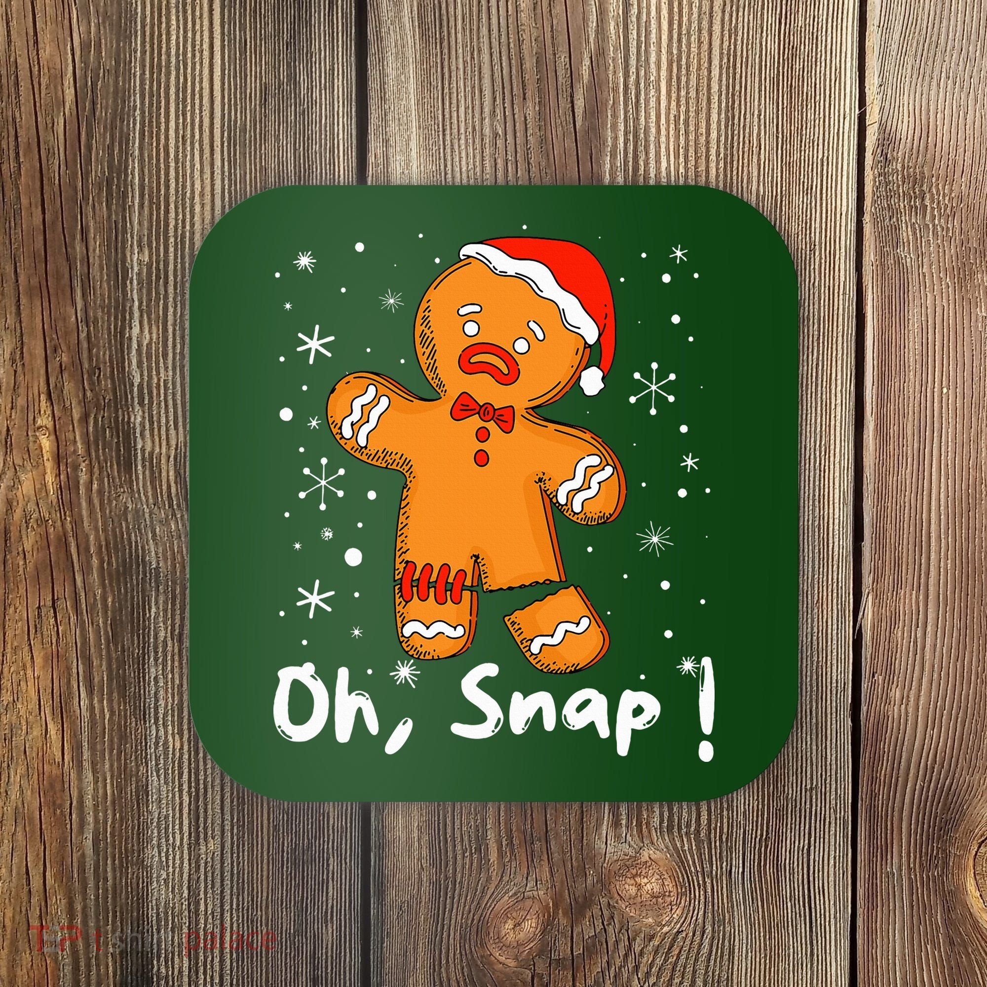 Gingerbread Man Oh Snap Christmas Cookie Costume Baking Team  Coaster