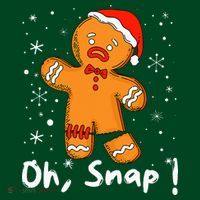 Gingerbread Man Oh Snap Christmas Cookie Costume Baking Team  Coaster thumb 2