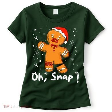 Gingerbread Man Oh Snap Christmas Cookie Costume Baking Team  Women's T-Shirt