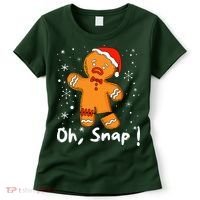 Gingerbread Man Oh Snap Christmas Cookie Costume Baking Team  Women's T-Shirt thumb 0