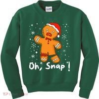 Gingerbread Man Oh Snap Christmas Cookie Costume Baking Team  Kids Sweatshirt thumb 0