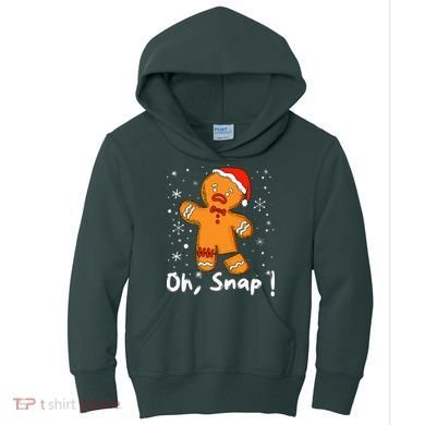 Gingerbread Man Oh Snap Christmas Cookie Costume Baking Team  Kids Hoodie