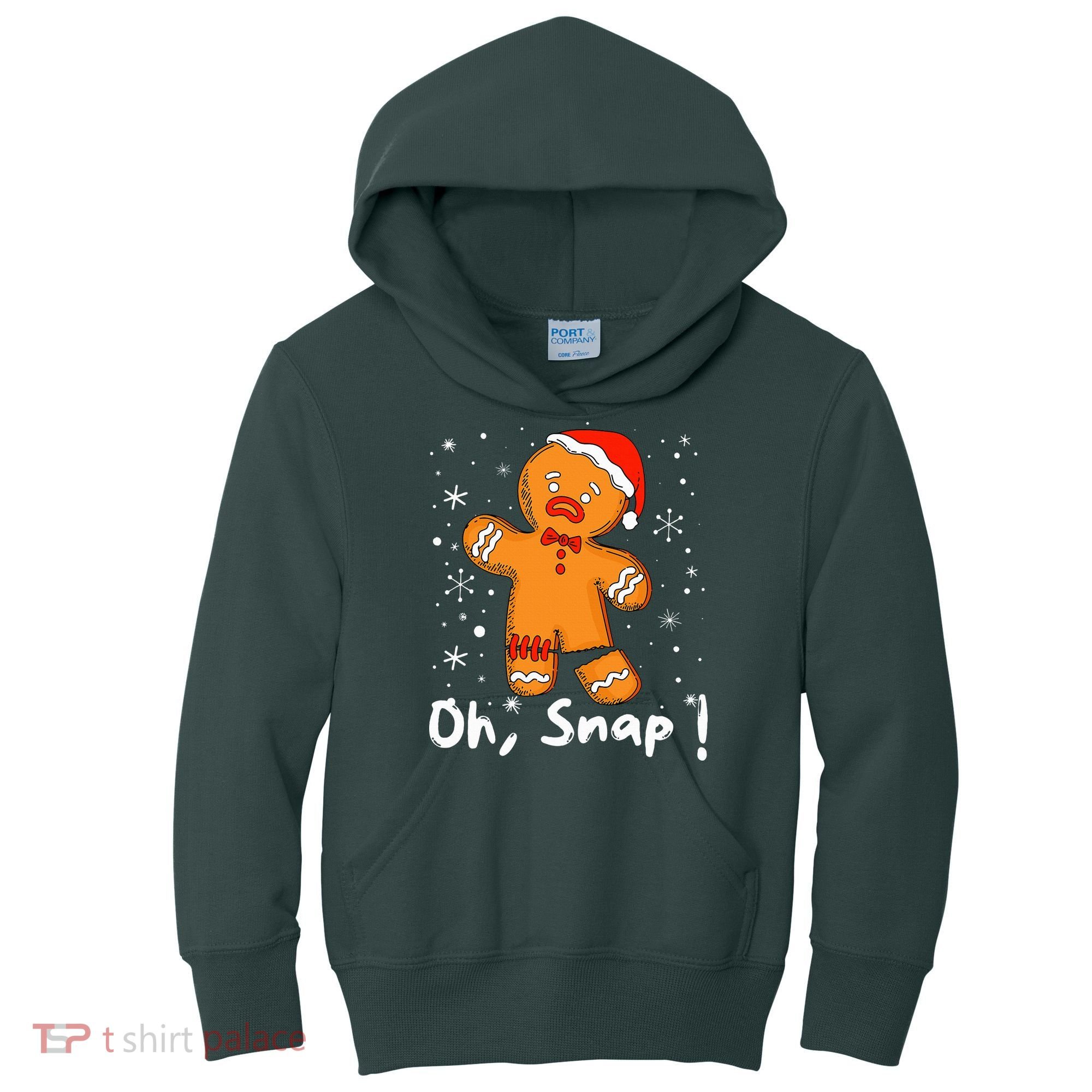 Gingerbread Man Oh Snap Christmas Cookie Costume Baking Team  Kids Hoodie