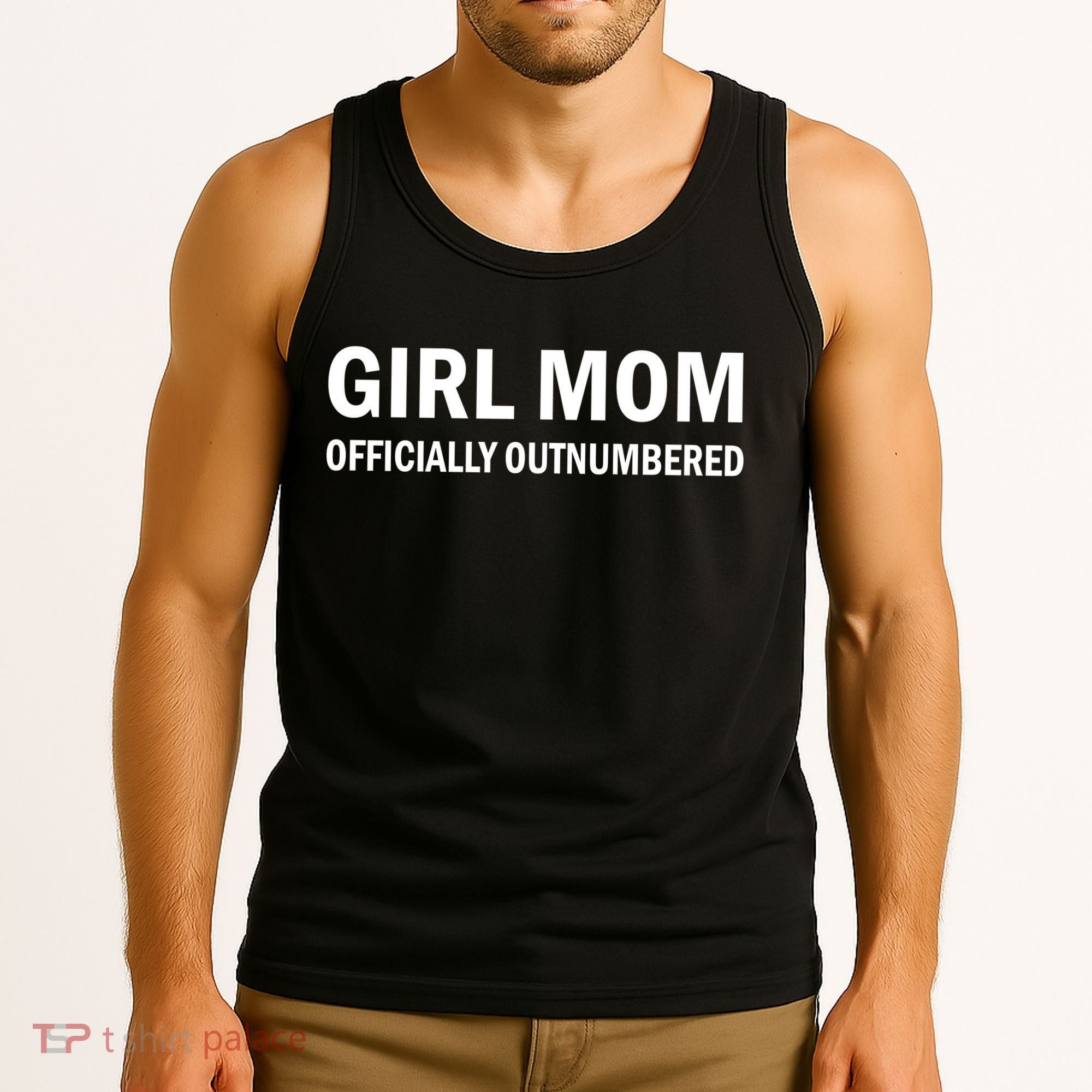 Girl Mom Officially Outnumbered Tank Top