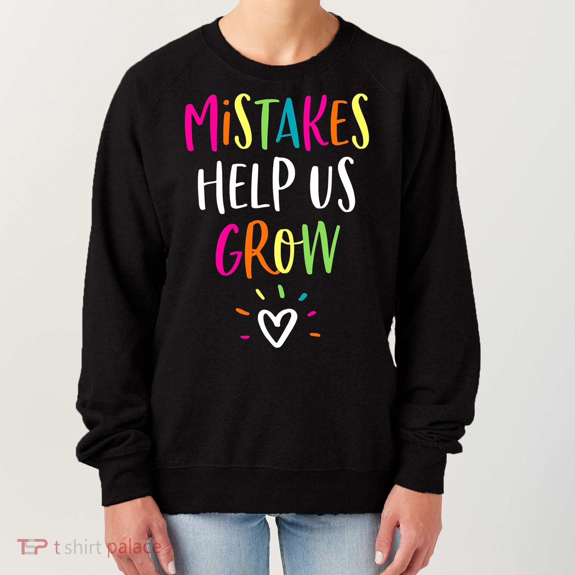 Growth Mindset Positive Back To School Teacher Student Women's Sweatshirt