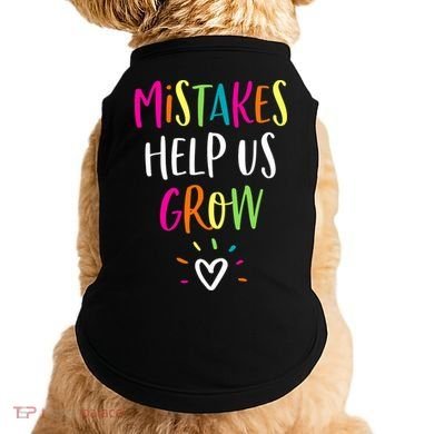 Growth Mindset Positive Back To School Teacher Student Doggie Tank