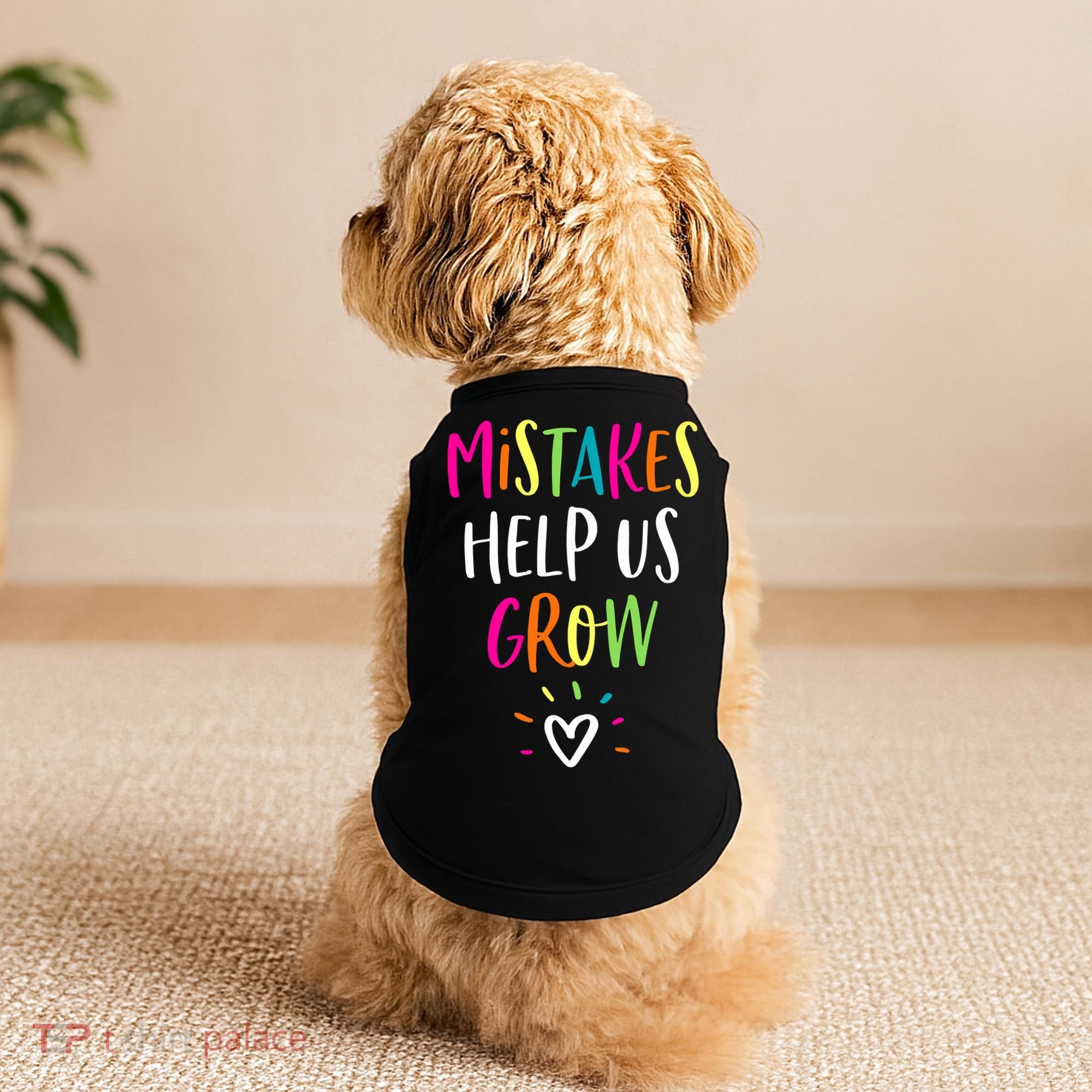 Growth Mindset Positive Back To School Teacher Student Doggie Tank