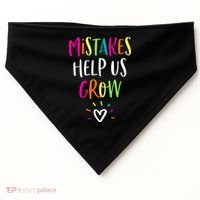 Growth Mindset Positive Back To School Teacher Student USA-Made Doggie Bandana thumb 0