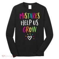 Growth Mindset Positive Back To School Teacher Student Long Sleeve Shirt thumb 0