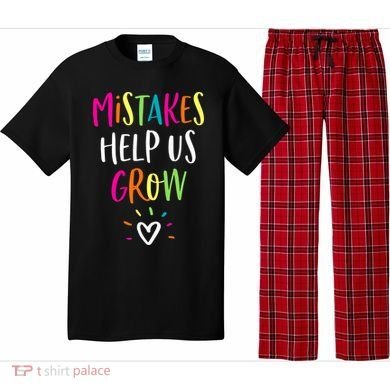 Growth Mindset Positive Back To School Teacher Student Pajama Set