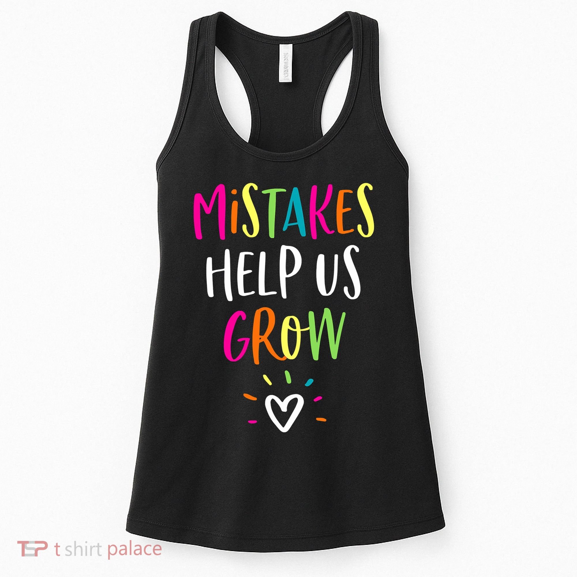 Growth Mindset Positive Back To School Teacher Student Women's Tank Top