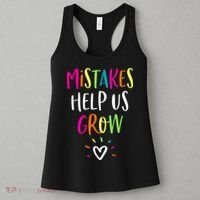 Growth Mindset Positive Back To School Teacher Student Women's Tank Top thumb 3