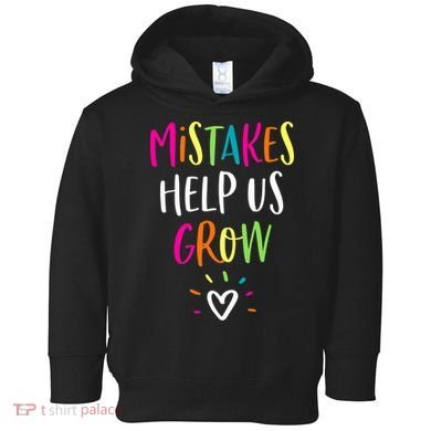 Growth Mindset Positive Back To School Teacher Student Toddler Hoodie