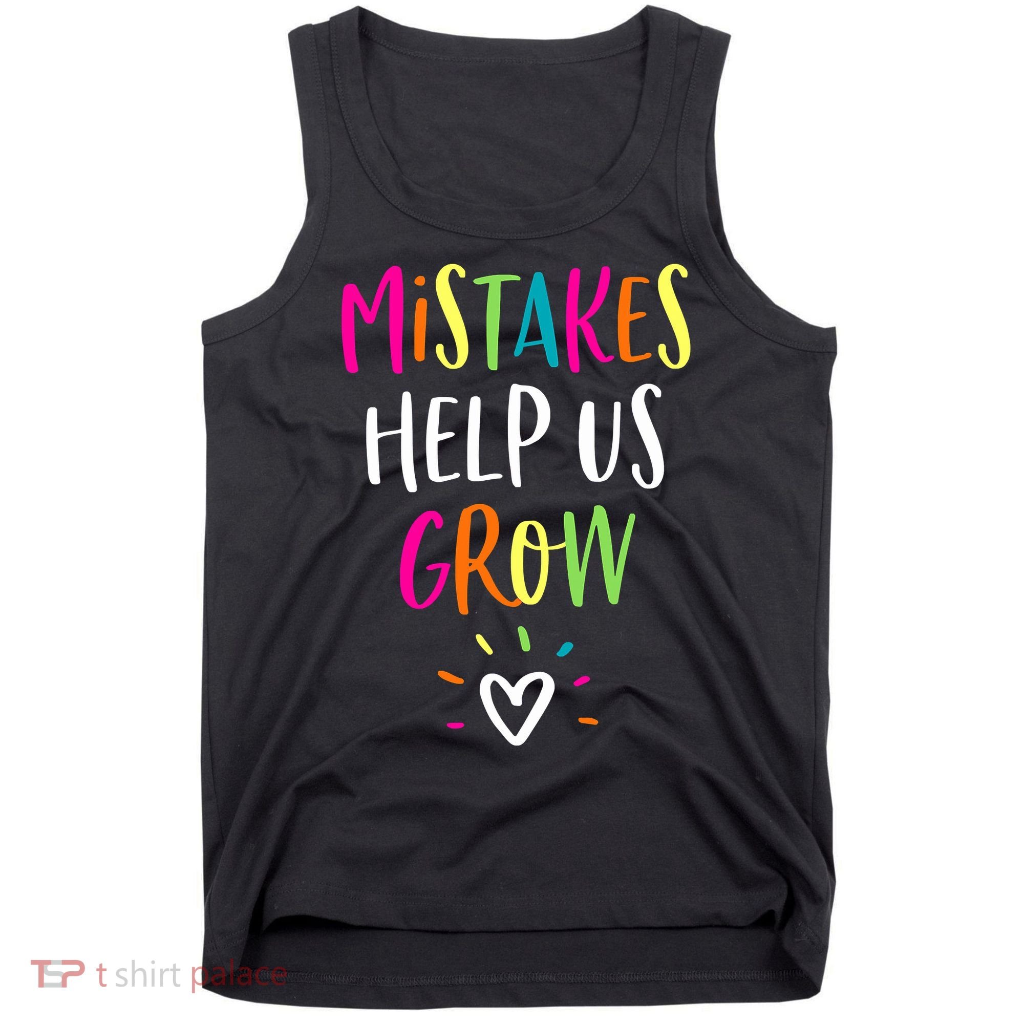 Growth Mindset Positive Back To School Teacher Student Tank Top
